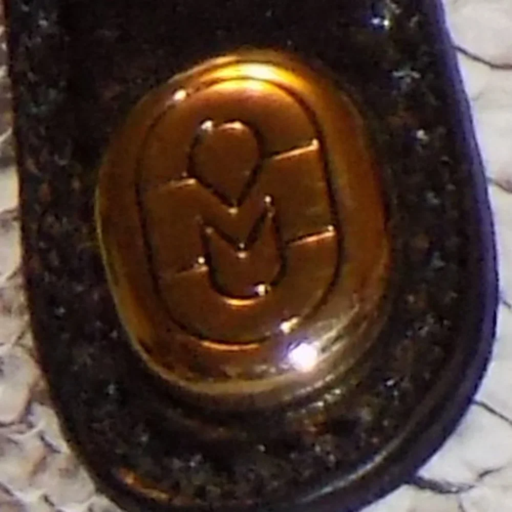 Marino Orlandi accordian bag snake embossed leather Italy - Picture 6 of 11